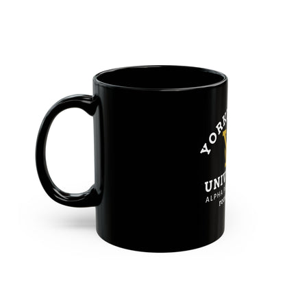 Yorkie Gang University Black Coffee Mug — 'Yorkie Gang University' Dog Lover Mug (11oz/15oz)