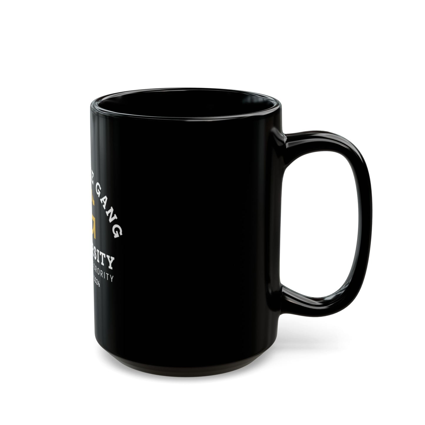 Frenchie Gang University Mug — "Alpha Paw Sorority" Black Coffee Cup (11oz/15oz)