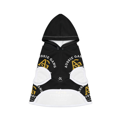Pet Hoodie — Aussie Gang University Logo Dog Hoodie
