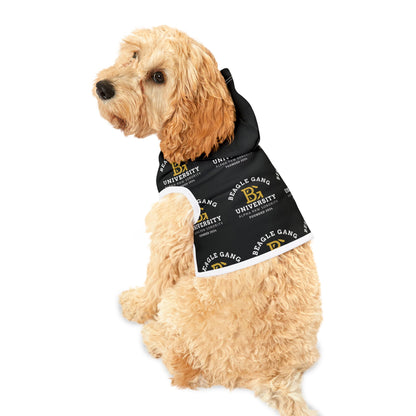 Beagle Hoodie - Beagle Gang University Logo Hoodie for Dogs