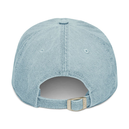 Empowering Denim Hat – "She is Me" Embroidered Cap for Confident Women