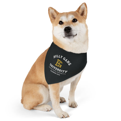 Pet Bandana — "Bully Gang University" Collar Bandana for Dogs & Cats