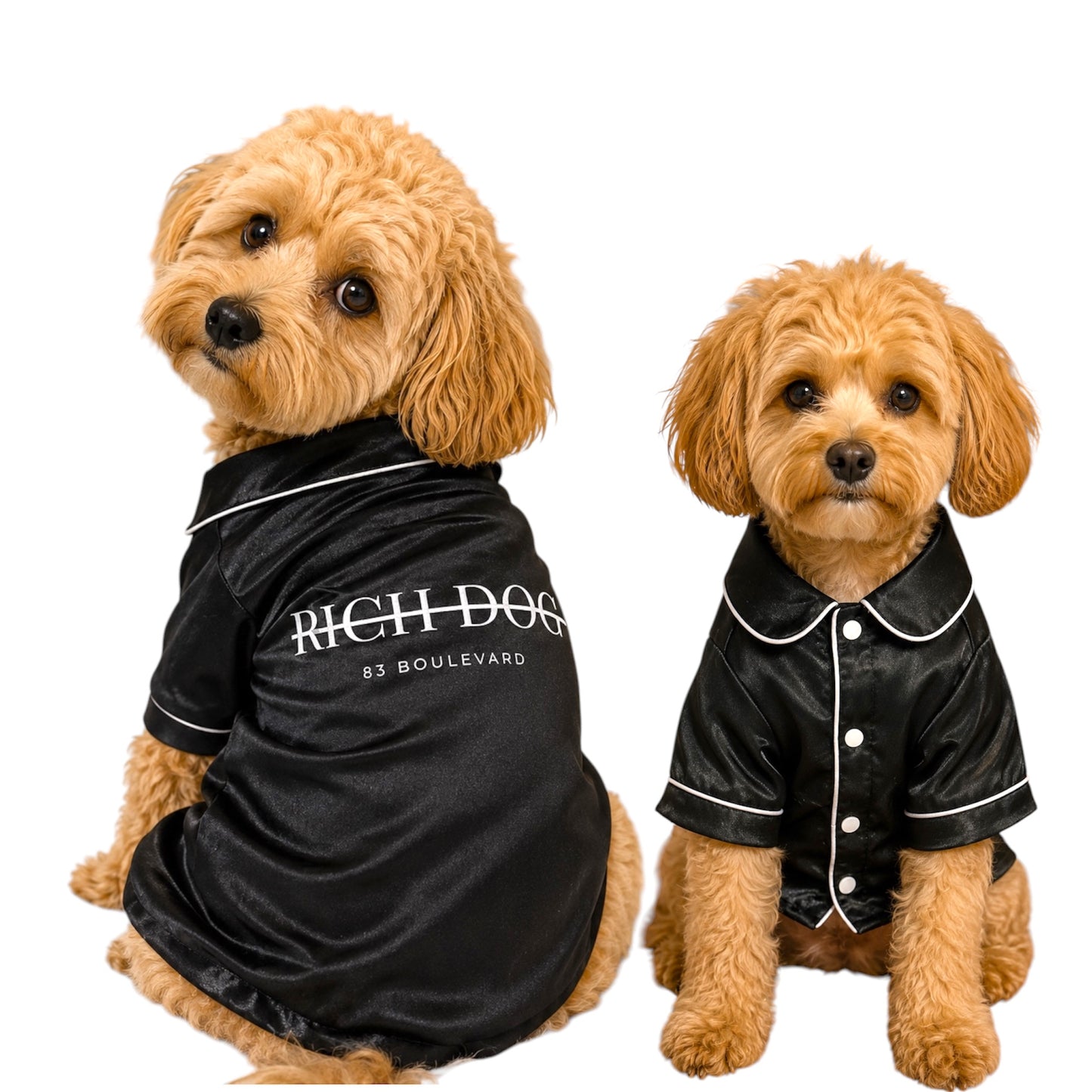 Rich Dog Satin Pajama Shirt