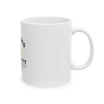 Pug Gang University Ceramic Mug – 'Alpha Paw Sorority' Coffee Cup (11oz & 15oz)