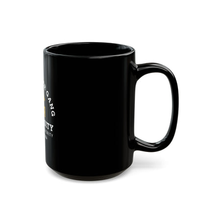 Rottweiler Gang University Coffee Mug — 'Alpha Paw Sorority' Black Ceramic Mug (11oz/15oz)