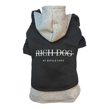 Rich Dog Signature Hoodie – Black/Grey