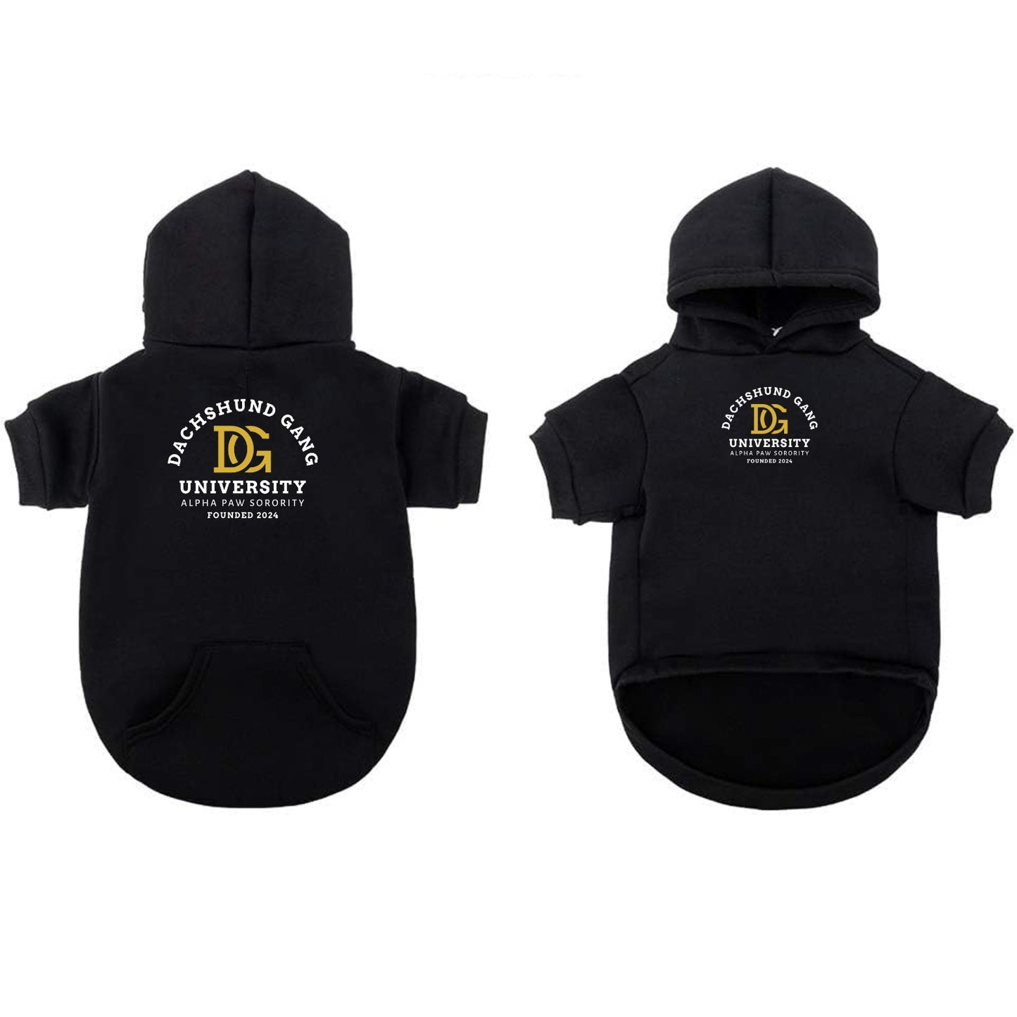 Dachshund Gang University Hoodie