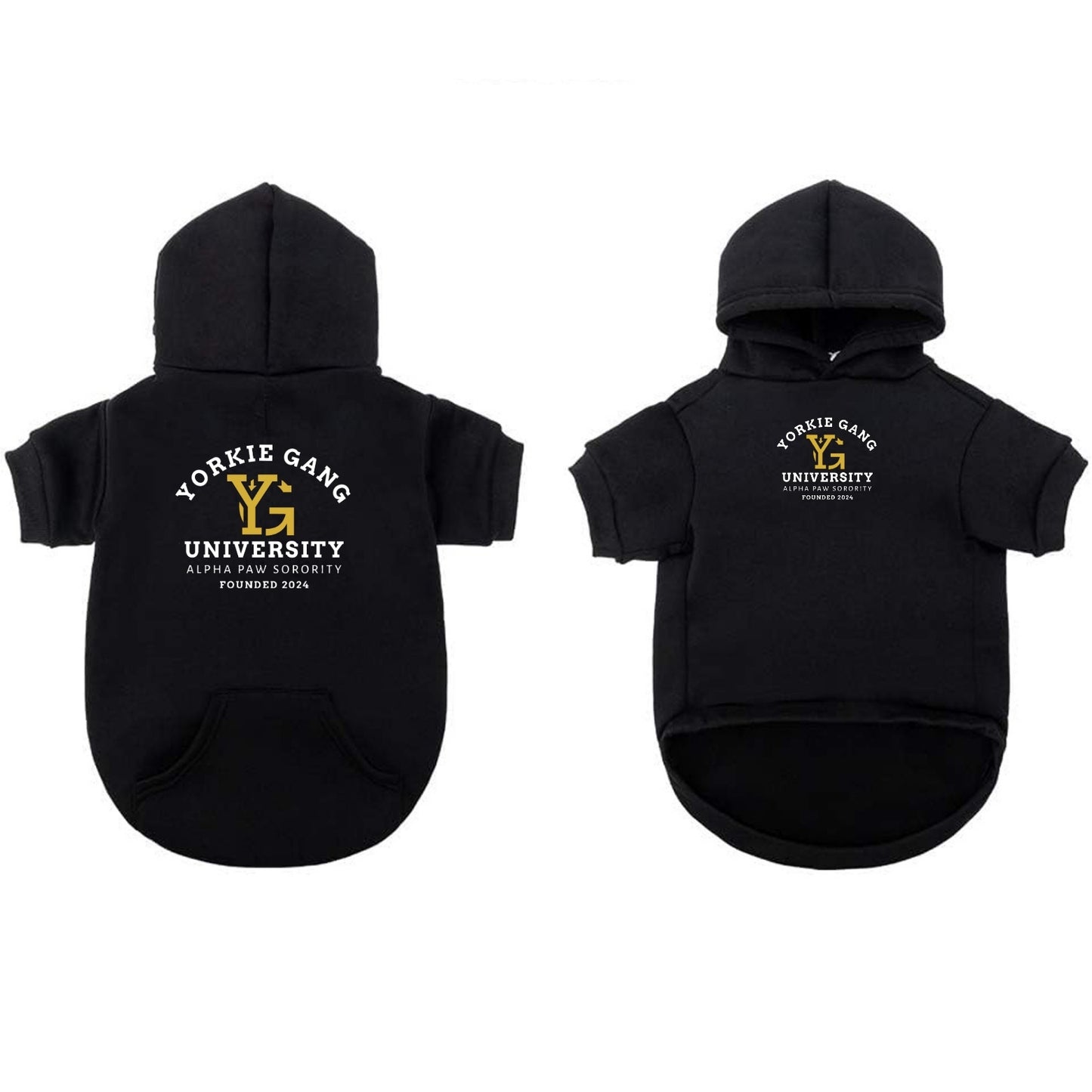 Yorkie Gang University Hoodie